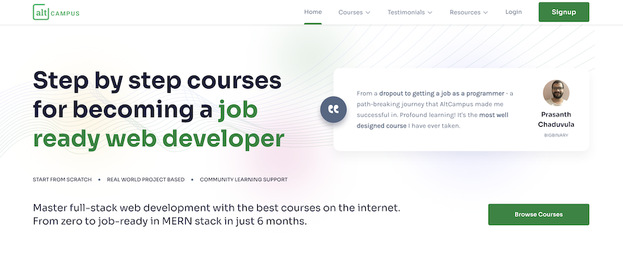 Altcampus - Learn Programming Online. Fullstack Web Development Courses 