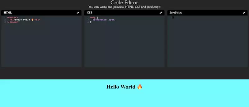 Live Code Editor