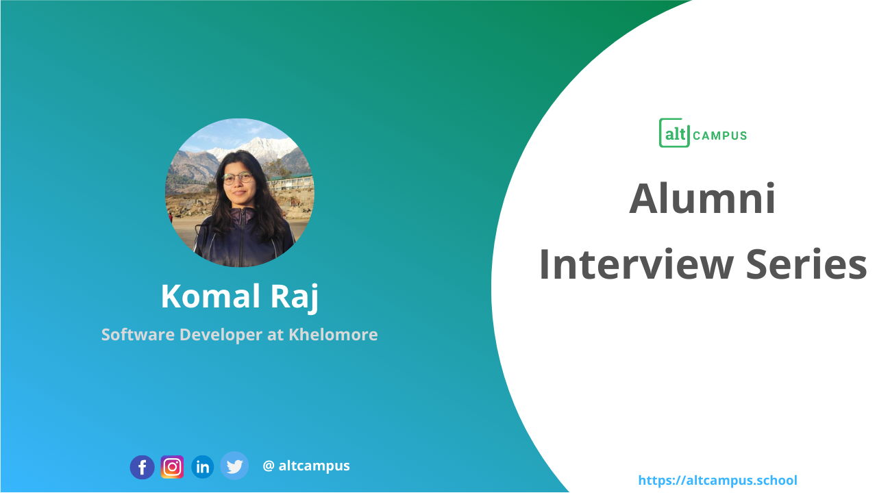 Komal's journey of choosing a different path, learning to code from